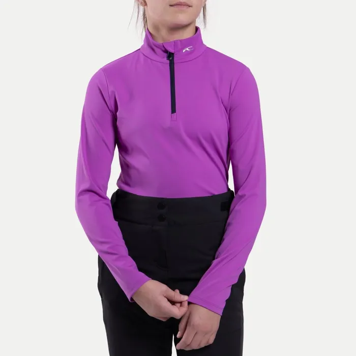 Kids Girls039 Alexis Midlayer HalfZip Foxglove KJUS Midlayers
