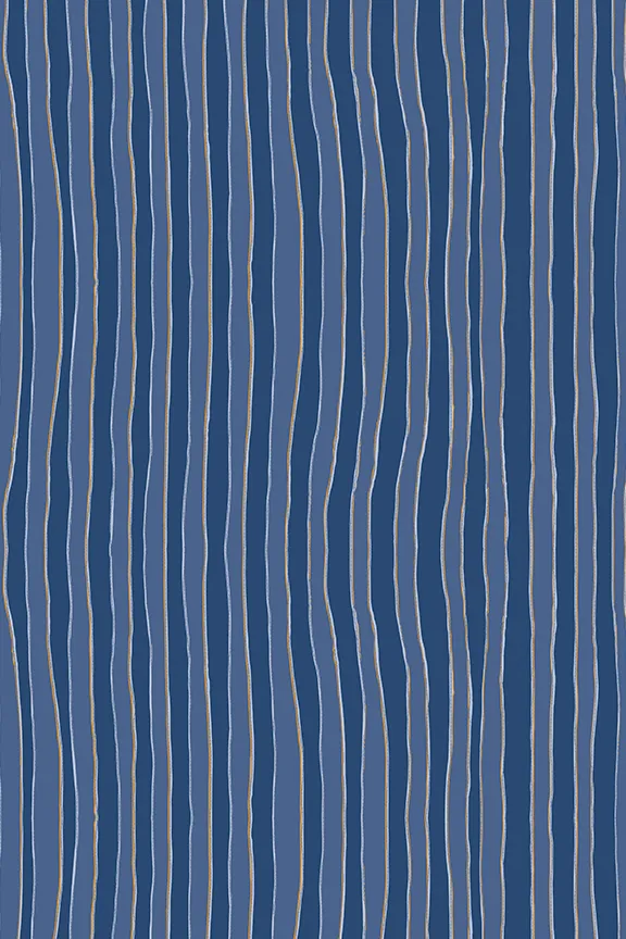 Kids Natalie Martin Marlien Dress Batik Stripe Navy