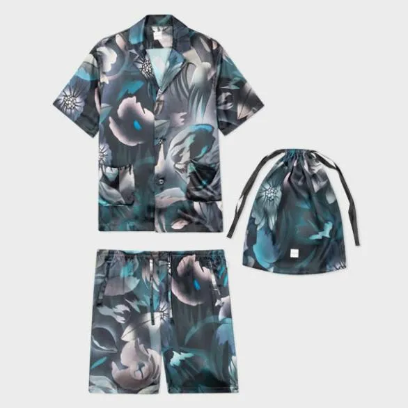 Paul Smith Nightwear 039Hot Summer039 Short Pyjama Set Navy 8211 MensHome