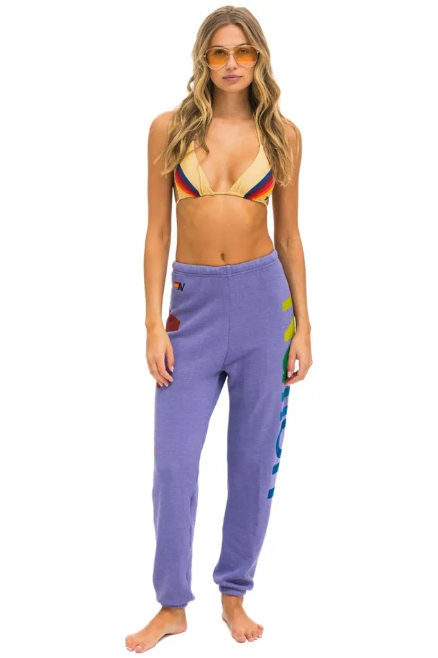 2 Sweatpants 8211 Lavender Women Aviator Nation Sweatpants
