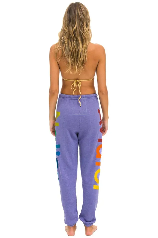 2 Sweatpants 8211 Lavender Women Aviator Nation Sweatpants