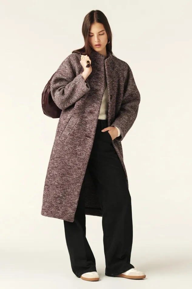 34Length Coat Candide Red Women Baandsh Jackets and Coats