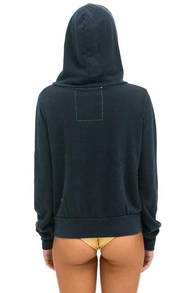 5 Stripe Hoodie 8211 Charcoal Pink Green WomenMen Aviator Nation Hoodies