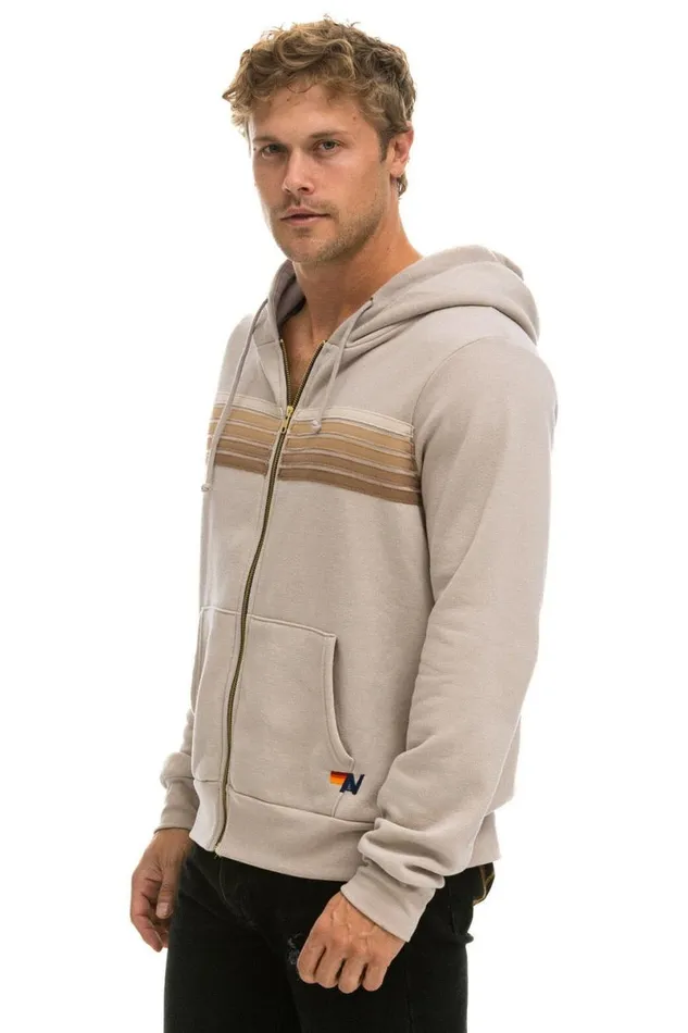 5 Stripe Hoodie 8211 Sand Tan WomenMen Aviator Nation Hoodies