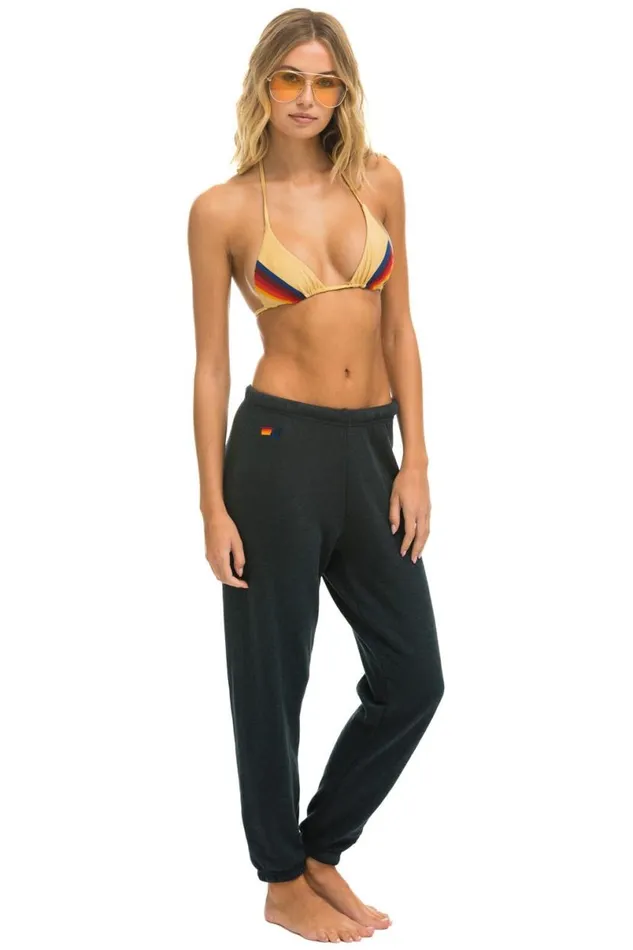 5 Stripe Sweatpants 8211 Charcoal Usa Women Aviator Nation Sweatpants