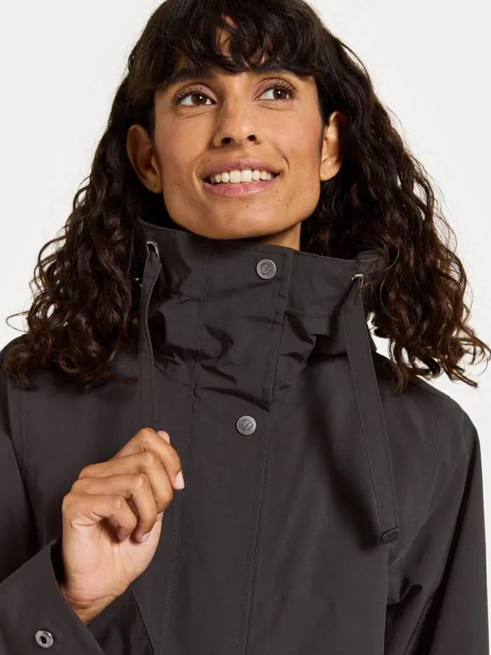 Adria Parka Black Women Didriksons Spring Jackets