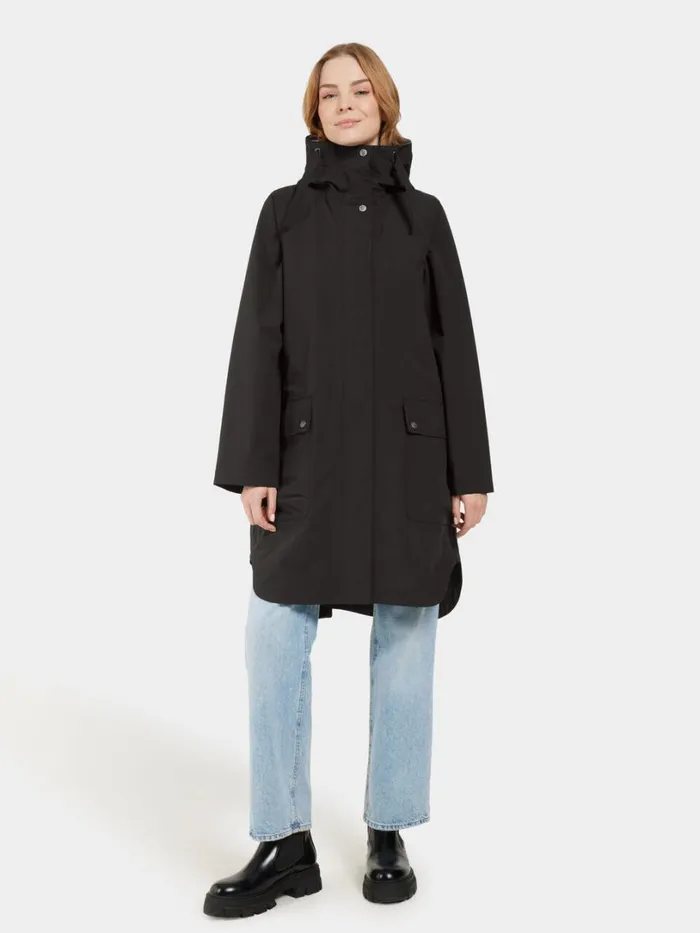 Adria Parka Black Women Didriksons Spring Jackets