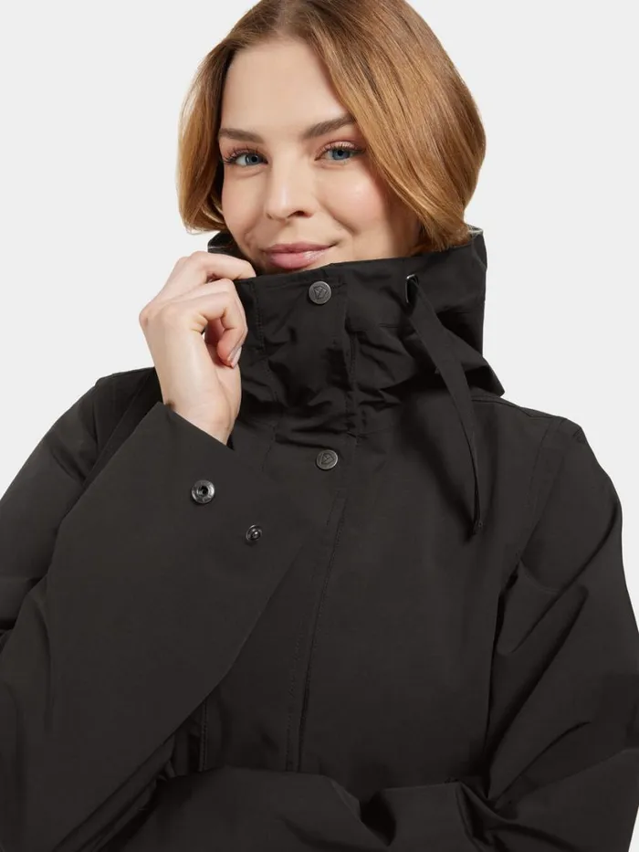 Adria Parka Black Women Didriksons Spring Jackets