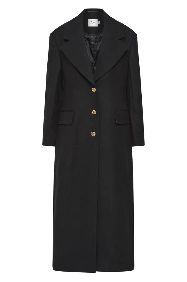 Aje Blazers Jackets and Coats Minaret Long Line Wool Coat Black 8211 Women Aje Blazers Jackets and Coats Minaret Long Line Wool Coat Black 8211 Women