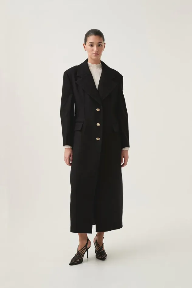 Aje Blazers Jackets and Coats Minaret Long Line Wool Coat Black 8211 Women Aje Blazers Jackets and Coats Minaret Long Line Wool Coat Black 8211 Women
