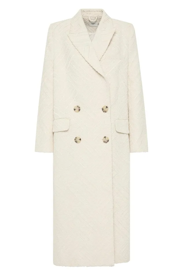 Aje Blazers Jackets and Coats Tectonic Jacquard Coat Cream 8211 Women Aje Blazers Jackets and Coats Tectonic Jacquard Coat Cream 8211 Women