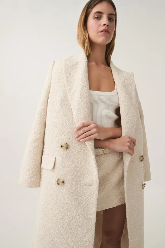 Aje Blazers Jackets and Coats Tectonic Jacquard Coat Cream 8211 Women Aje Blazers Jackets and Coats Tectonic Jacquard Coat Cream 8211 Women