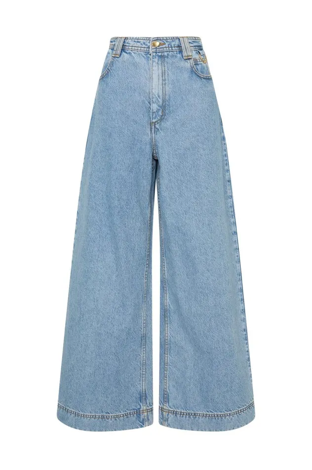 Aje Denim Outland Jeans Coastal Blue 8211 Women Aje Denim Outland Jeans Coastal Blue 8211 Women