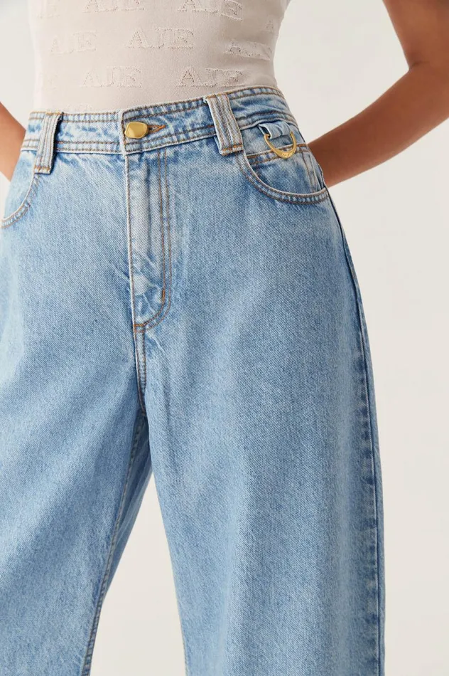 Aje Denim Outland Jeans Coastal Blue 8211 Women Aje Denim Outland Jeans Coastal Blue 8211 Women