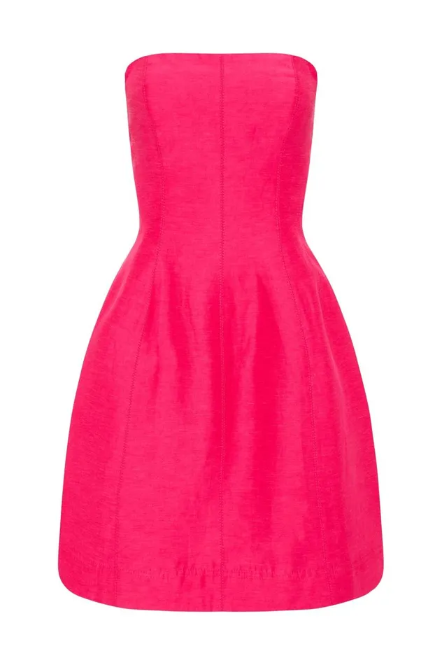 Aje Dresses Baret Strapless Mini Dress Hot Pink 8211 Women Aje Dresses Baret Strapless Mini Dress Hot Pink 8211 Women