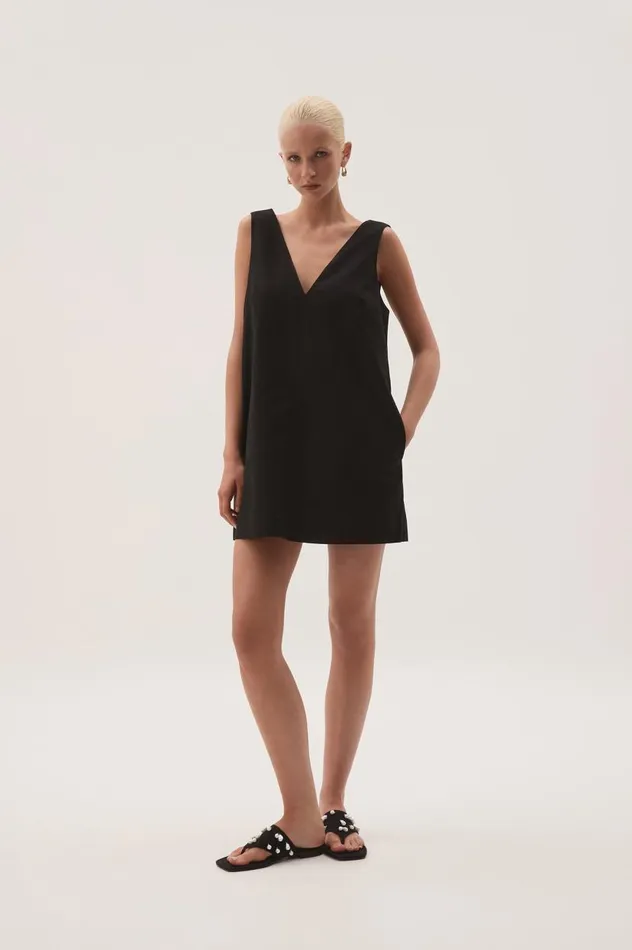 Aje Dresses Daze Mini Dress Black 8211 Women Aje Dresses Daze Mini Dress Black 8211 Women