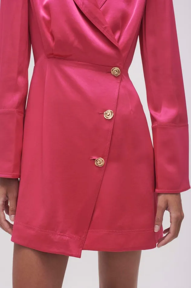 Aje Dresses Echo Mini Shirt Dress Hot Pink 8211 Women Aje Dresses Echo Mini Shirt Dress Hot Pink 8211 Women