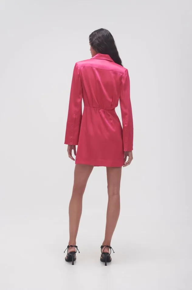 Aje Dresses Echo Mini Shirt Dress Hot Pink 8211 Women Aje Dresses Echo Mini Shirt Dress Hot Pink 8211 Women