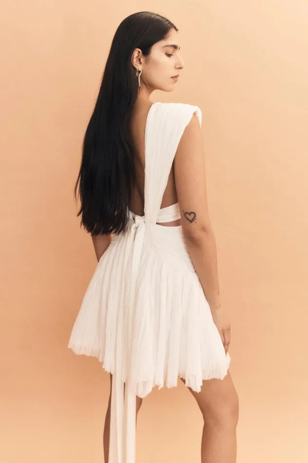 Aje Dresses Escapist Mini Dress Ivory 8211 Women Aje Dresses Escapist Mini Dress Ivory 8211 Women