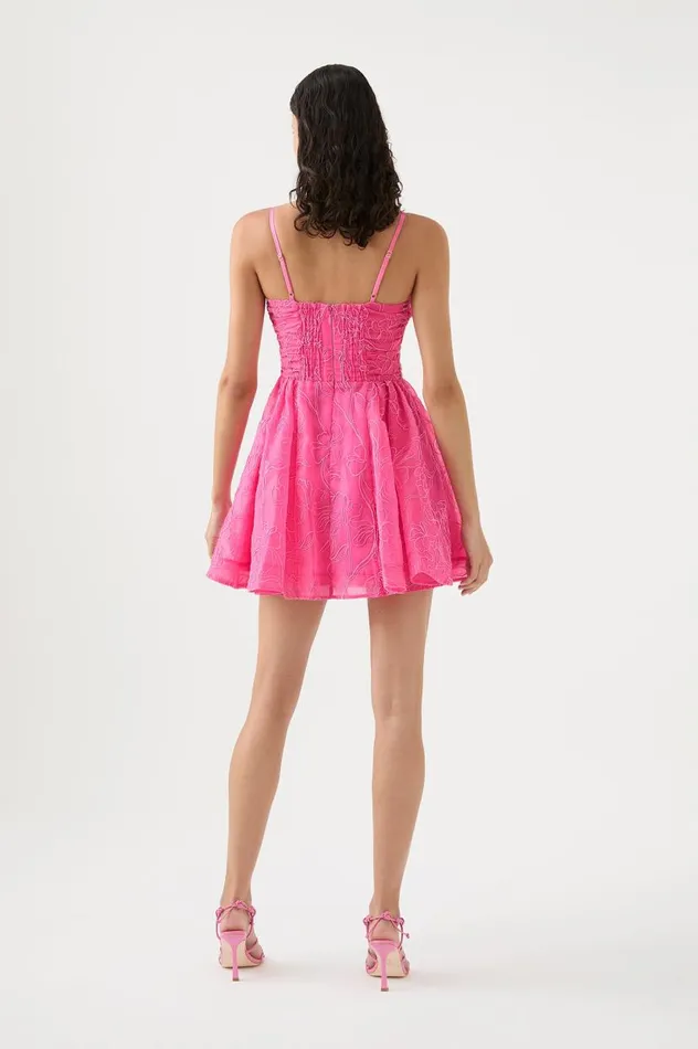 Aje Dresses Evangeline Cornelli Mini Dress Protea Pink 8211 Women Aje Dresses Evangeline Cornelli Mini Dress Protea Pink 8211 Women