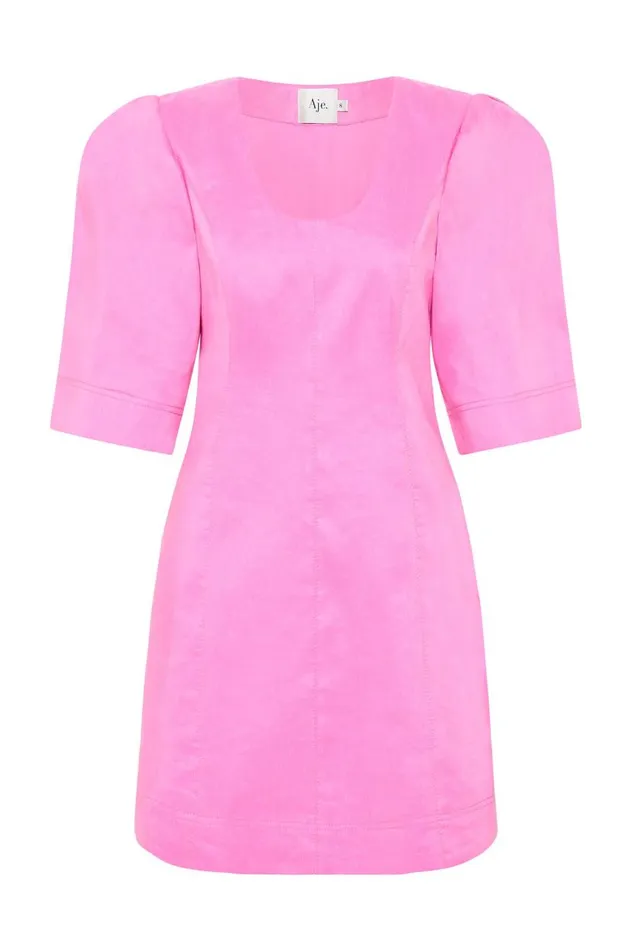 Aje Dresses Hunter Twisted Mini Dress Muted Fuschia 8211 Women Aje Dresses Hunter Twisted Mini Dress Muted Fuschia 8211 Women