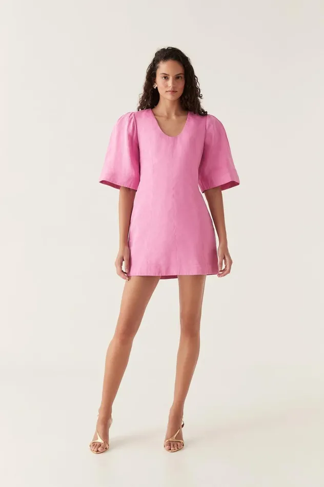 Aje Dresses Hunter Twisted Mini Dress Muted Fuschia 8211 Women Aje Dresses Hunter Twisted Mini Dress Muted Fuschia 8211 Women