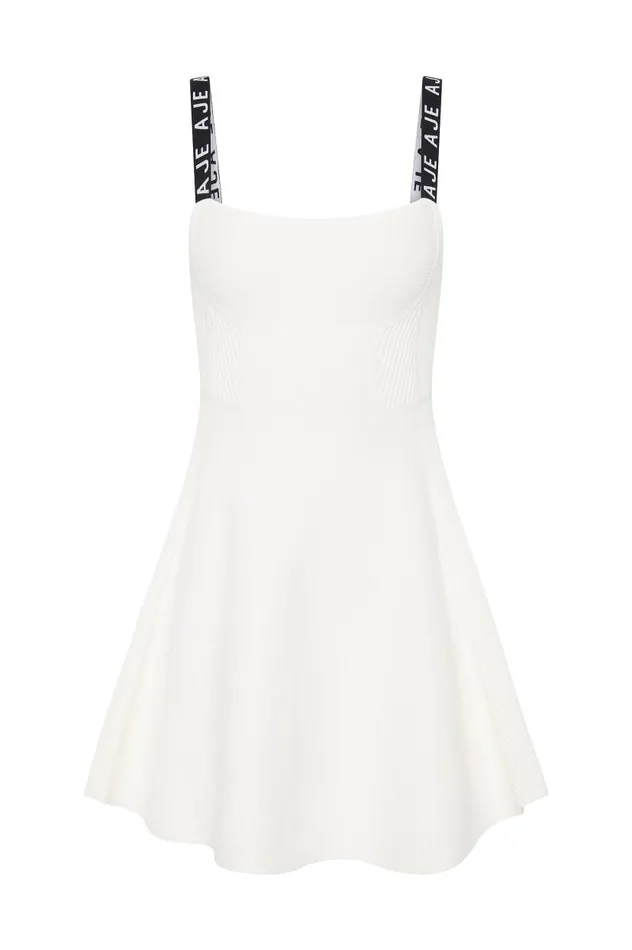 Aje Dresses Leana Knit Mini Dress Ivory 8211 Women Aje Dresses Leana Knit Mini Dress Ivory 8211 Women