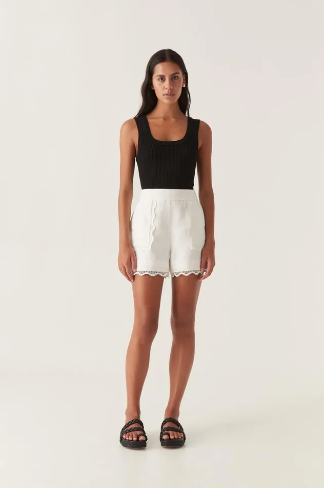 Aje Matching Sets Reva Wave Trim Short Ivory 8211 Women Aje Matching Sets Reva Wave Trim Short Ivory 8211 Women