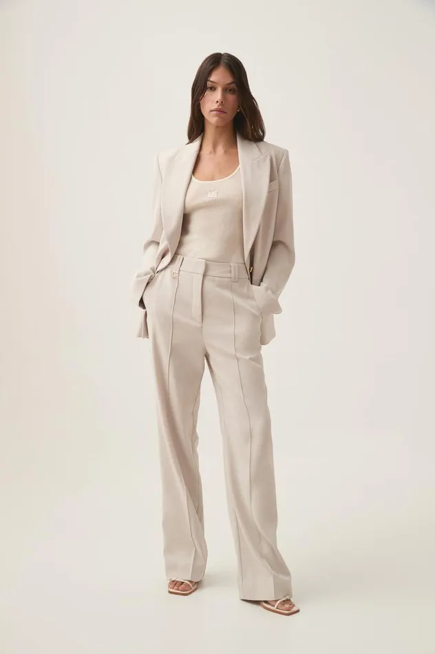 Aje Pants Caterina Tailored Pant Sandstone 8211 Women