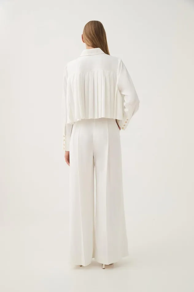 Aje Pants Estrade Pleated Pant Ivory 8211 Women Aje Pants Estrade Pleated Pant Ivory 8211 Women