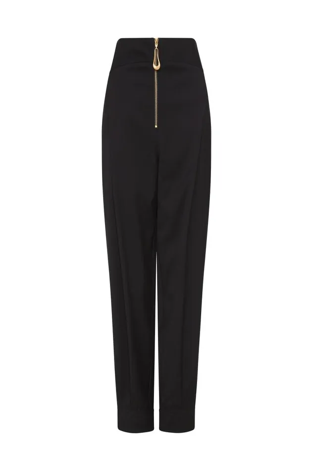 Aje Pants Fernande Front Zip Pant Black 8211 Women Aje Pants Fernande Front Zip Pant Black 8211 Women