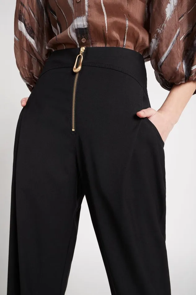 Aje Pants Fernande Front Zip Pant Black 8211 Women Aje Pants Fernande Front Zip Pant Black 8211 Women
