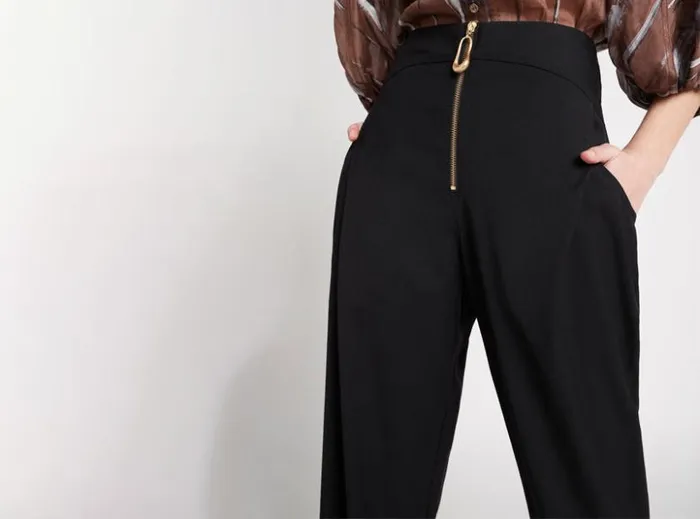 Aje Pants Fernande Front Zip Pant Black 8211 Women Aje Pants Fernande Front Zip Pant Black 8211 Women