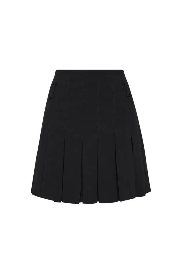 Aje Skirts Exedra Pleated Mini Skirt Black 8211 Women Aje Skirts Exedra Pleated Mini Skirt Black 8211 Women