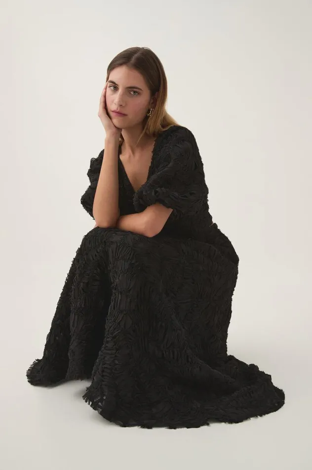 Aje Skirts Florential Textured Midi Skirt Black 8211 Women Aje Skirts Florential Textured Midi Skirt Black 8211 Women
