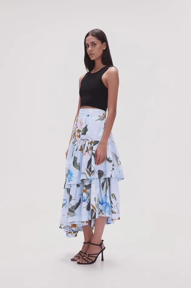 Aje Skirts Interlace Midi Skirt Divine Orchid 8211 Women Aje Skirts Interlace Midi Skirt Divine Orchid 8211 Women