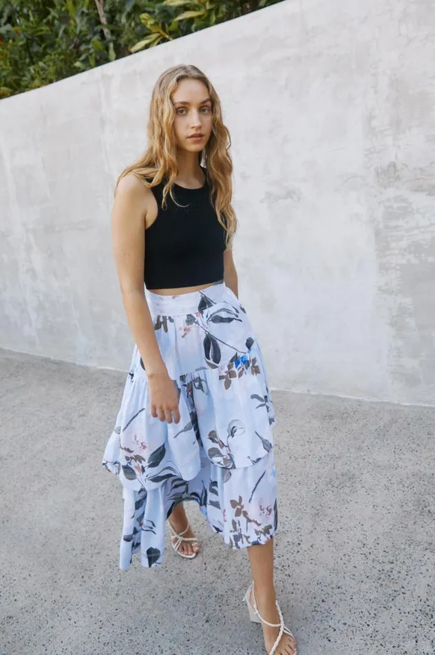 Aje Skirts Interlace Midi Skirt Divine Orchid 8211 Women Aje Skirts Interlace Midi Skirt Divine Orchid 8211 Women