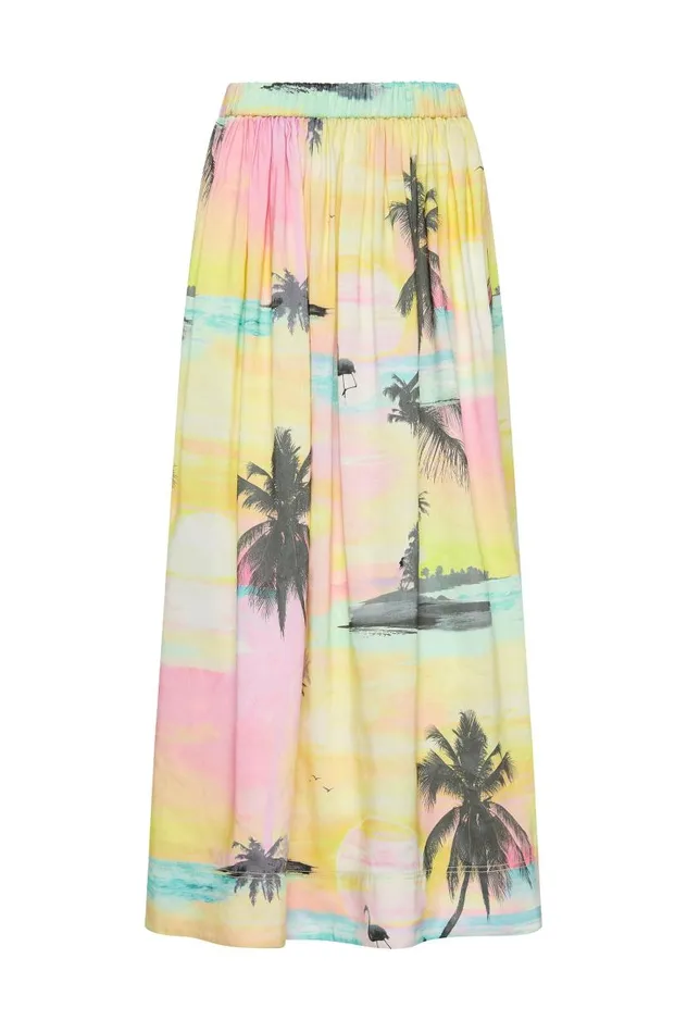 Aje Skirts Nicolette Maxi Skirt Sunset Sky 8211 Women Aje Skirts Nicolette Maxi Skirt Sunset Sky 8211 Women