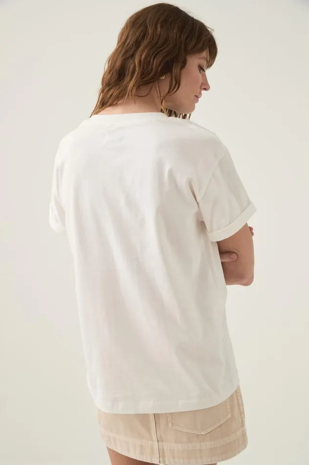 Aje Tees Devotion Braided Logo Tee Whitetaupe 8211 Women Aje Tees Devotion Braided Logo Tee Whitetaupe 8211 Women