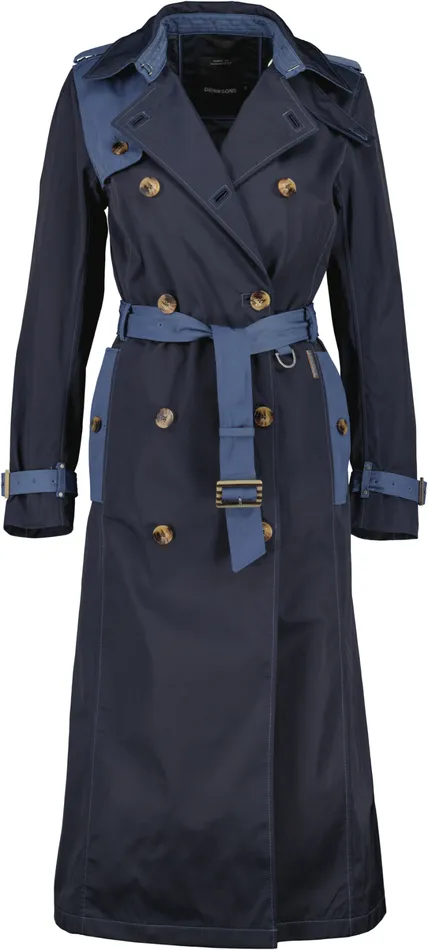Alvina Coat Long Dark Night Blue Women Didriksons Trenchcoats Alvina Coat Long Dark Night Blue Women Didriksons Trenchcoats