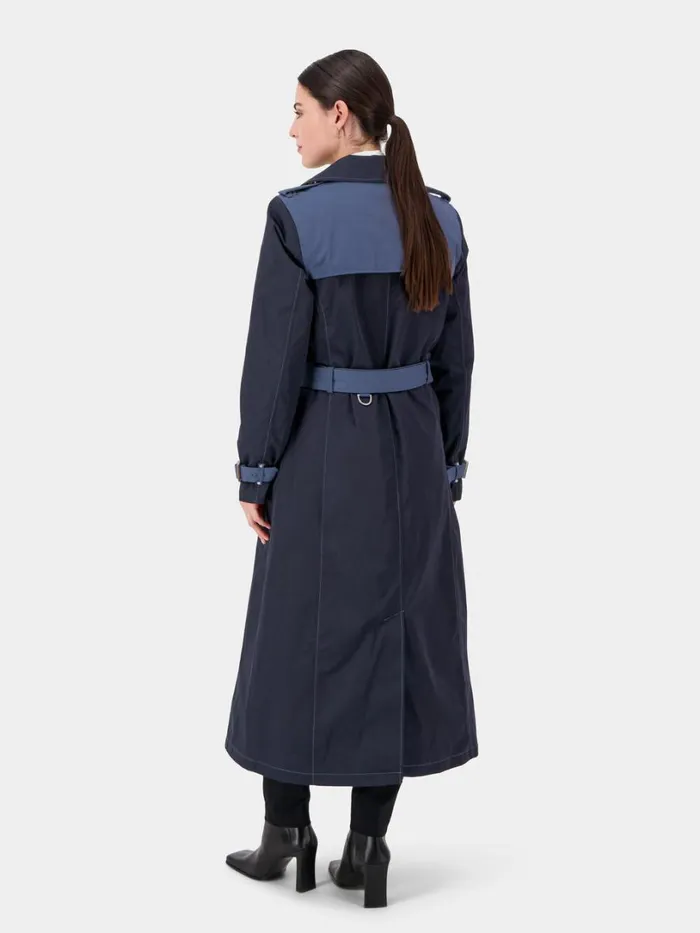 Alvina Coat Long Dark Night Blue Women Didriksons Trenchcoats Alvina Coat Long Dark Night Blue Women Didriksons Trenchcoats