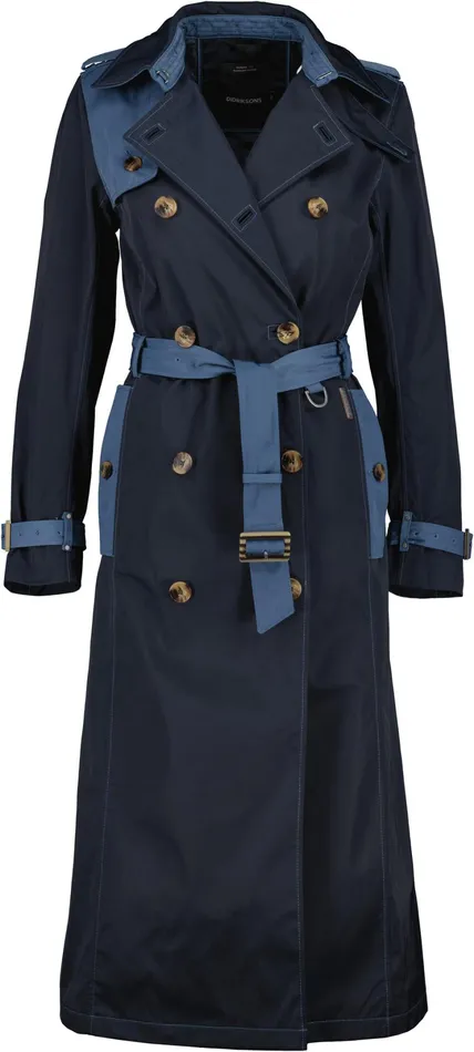 Alvina Coat Long Dark Night Blue Women Didriksons Trenchcoats Alvina Coat Long Dark Night Blue Women Didriksons Trenchcoats