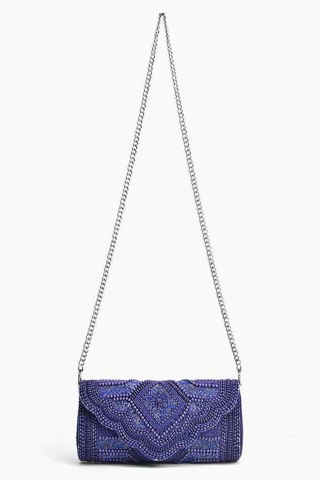 America and Beyond Clutches Women Midnight Sapphire Starlight Evening Clutch