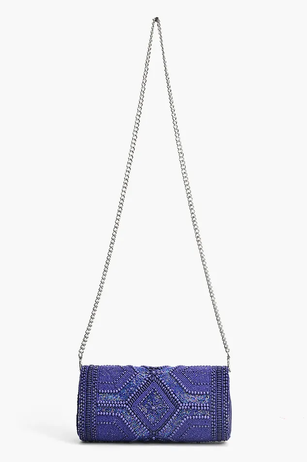 America and Beyond Clutches Women Midnight Sapphire Starlight Evening Clutch