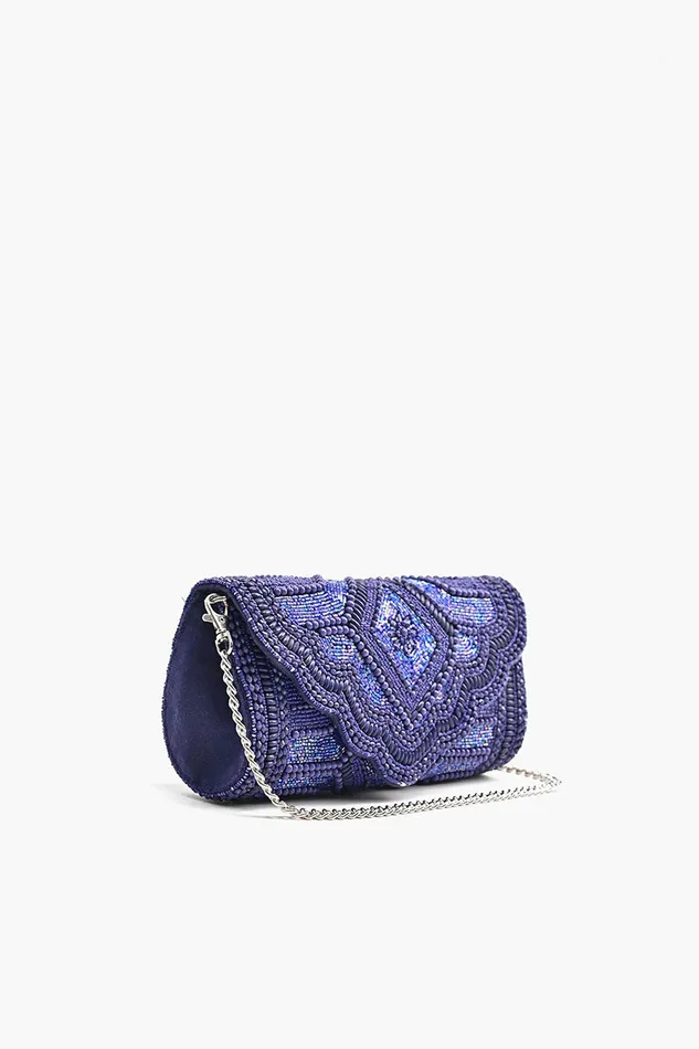 America and Beyond Clutches Women Midnight Sapphire Starlight Evening Clutch