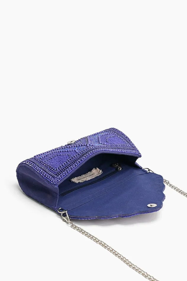 America and Beyond Clutches Women Midnight Sapphire Starlight Evening Clutch