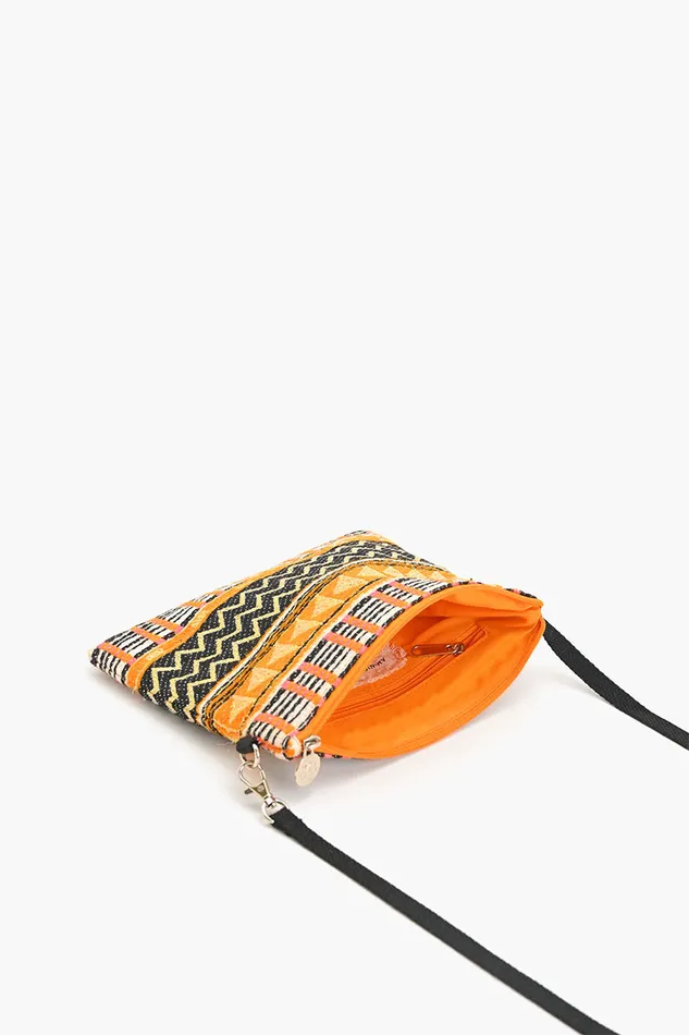 America and Beyond Crossbody Bags Women Mexican Striped Spring Top Zip Clutch