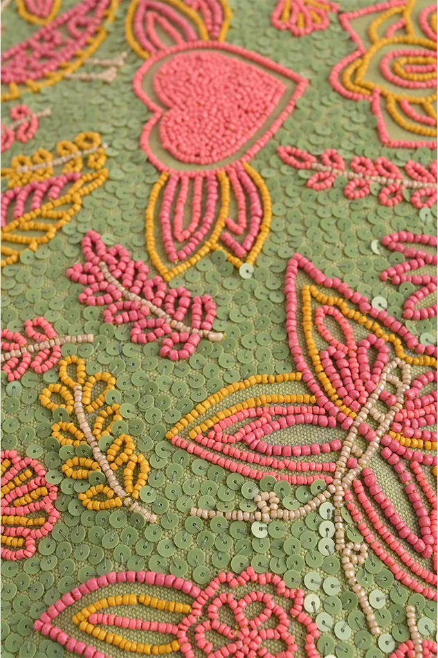 America and Beyond Forest bloom Embellished Bag Women Beach Bags