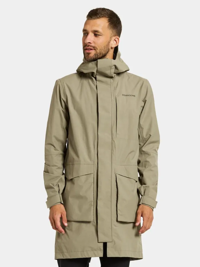 Andreas Parka Mistel Green Men Didriksons Spring Jackets