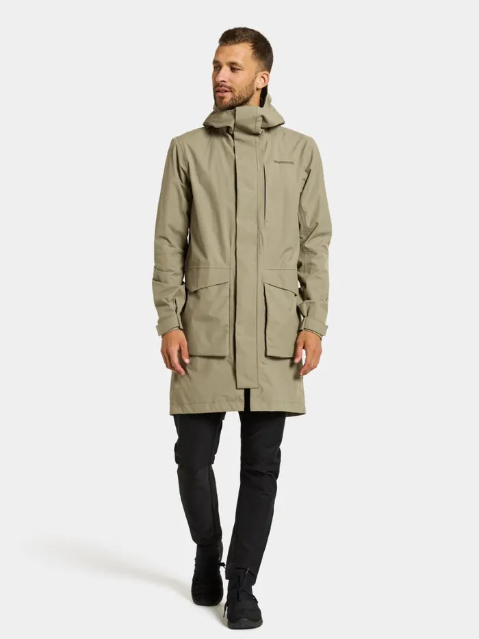 Andreas Parka Mistel Green Men Didriksons Spring Jackets